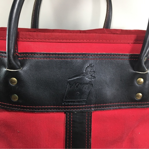 Wilderness Pride Bag Red Tote Purse Cotton Shopping Shopper Handbag Shoulder - Picture 3 of 11